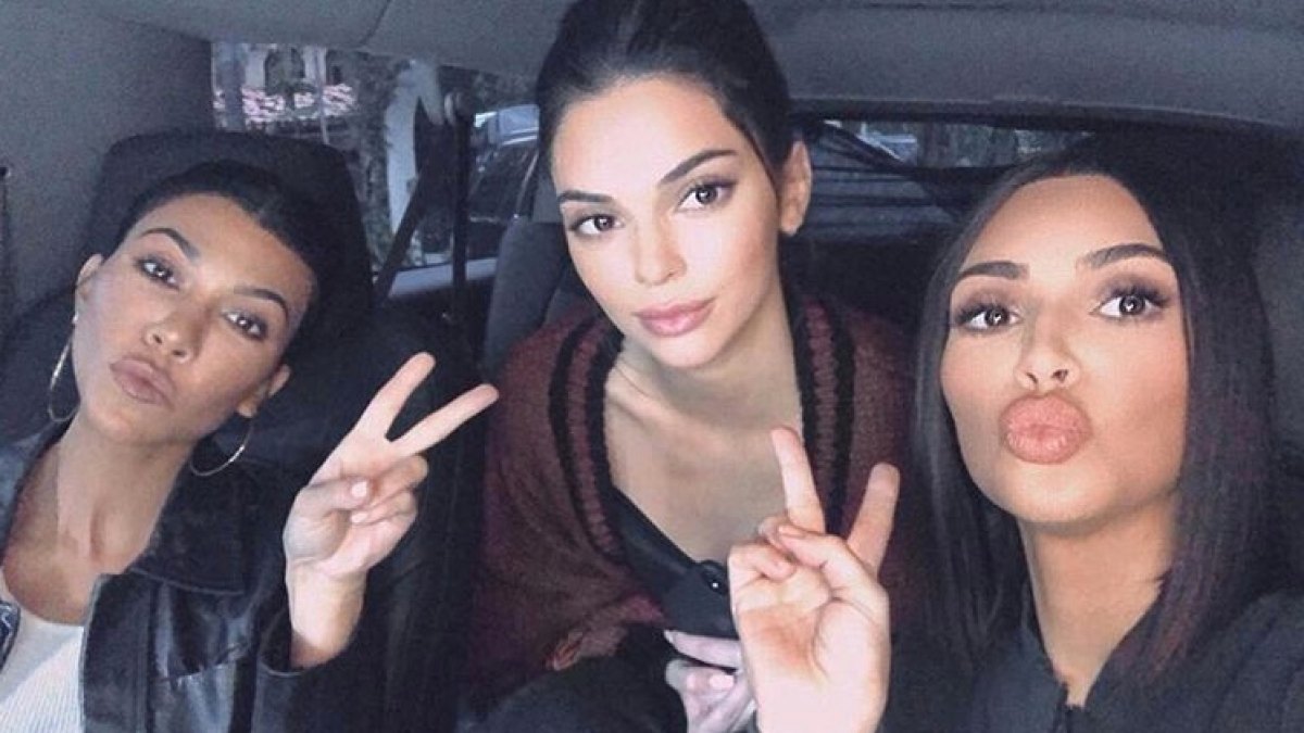 Kourtney Kardashian, Kendall Jenner and Kim Kardashian