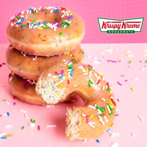 Krispy Kreme $1 Glazed Confetti Doughnuts Birthday