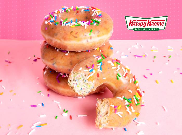 Krispy Kreme $1 Glazed Confetti Doughnuts Birthday
