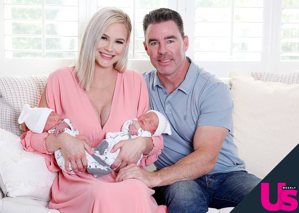 Meghan King Edmonds and husband Jim Edmonds with their twin boys Hayes and Hart