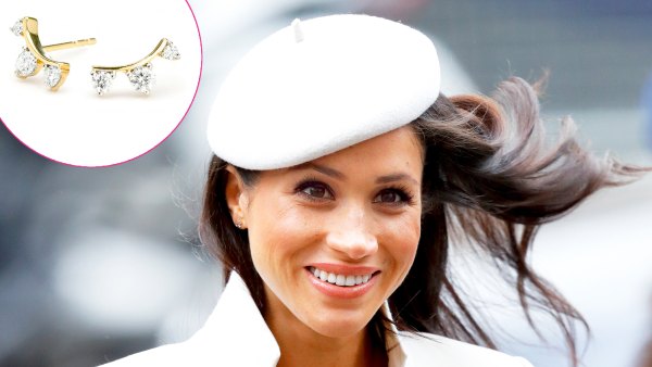 Meghan Markle Adina Reyter 3 Diamond Amigos Curve Posts