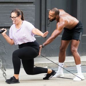 Ashley Graham Justin Ervin Workout Dogpound Gym