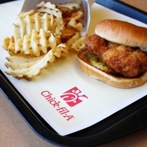 Chick-fil-A Baby Born Bathroom Free Food Job Offer