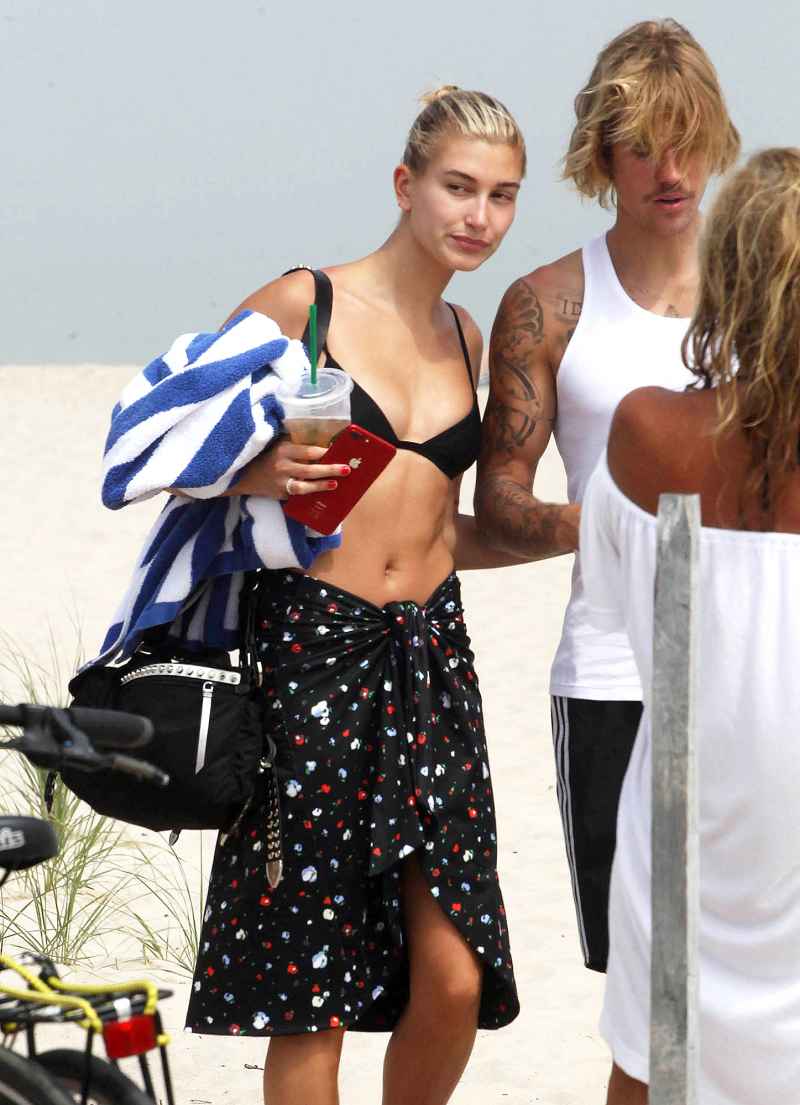 Hailey Baldwin Justin Bieber Hamptons Beach