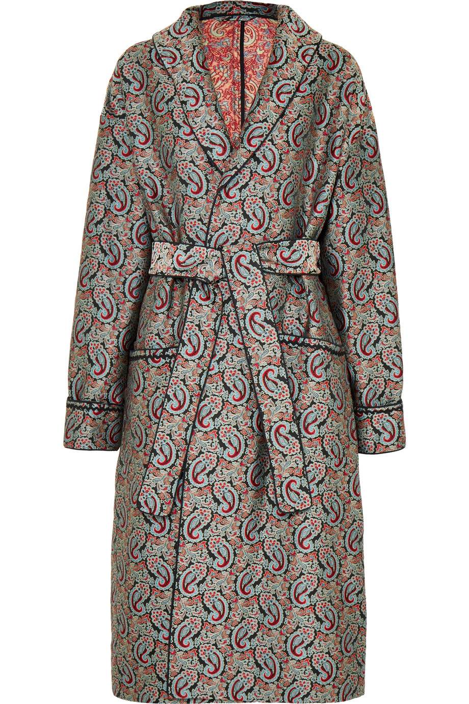 jacquard coat alexa chung net a porter