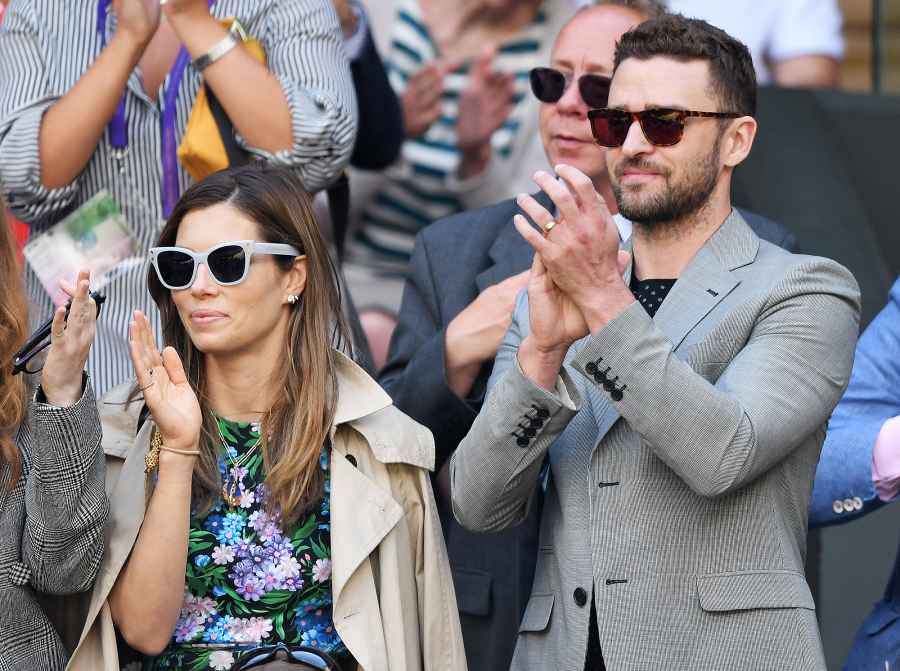 Jessica Biel Justin Timberlake Wimbledon