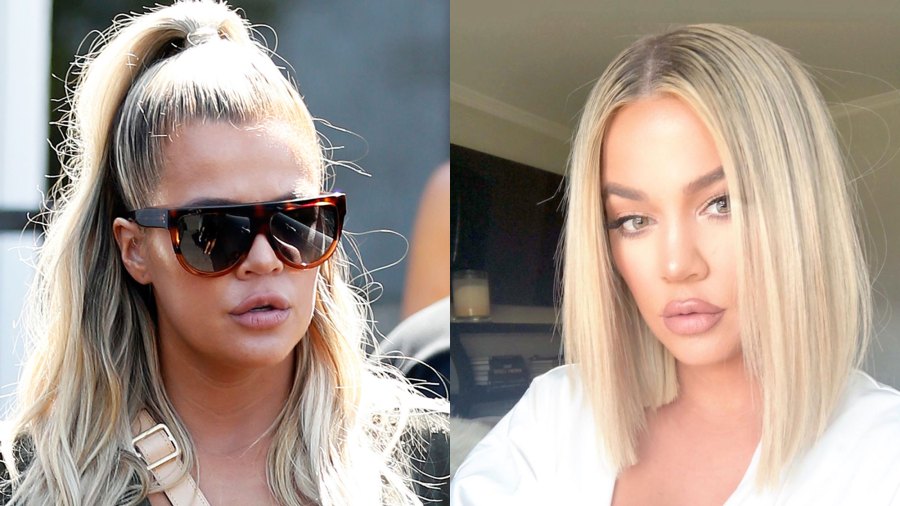 Khloe Kardashian hair transformation