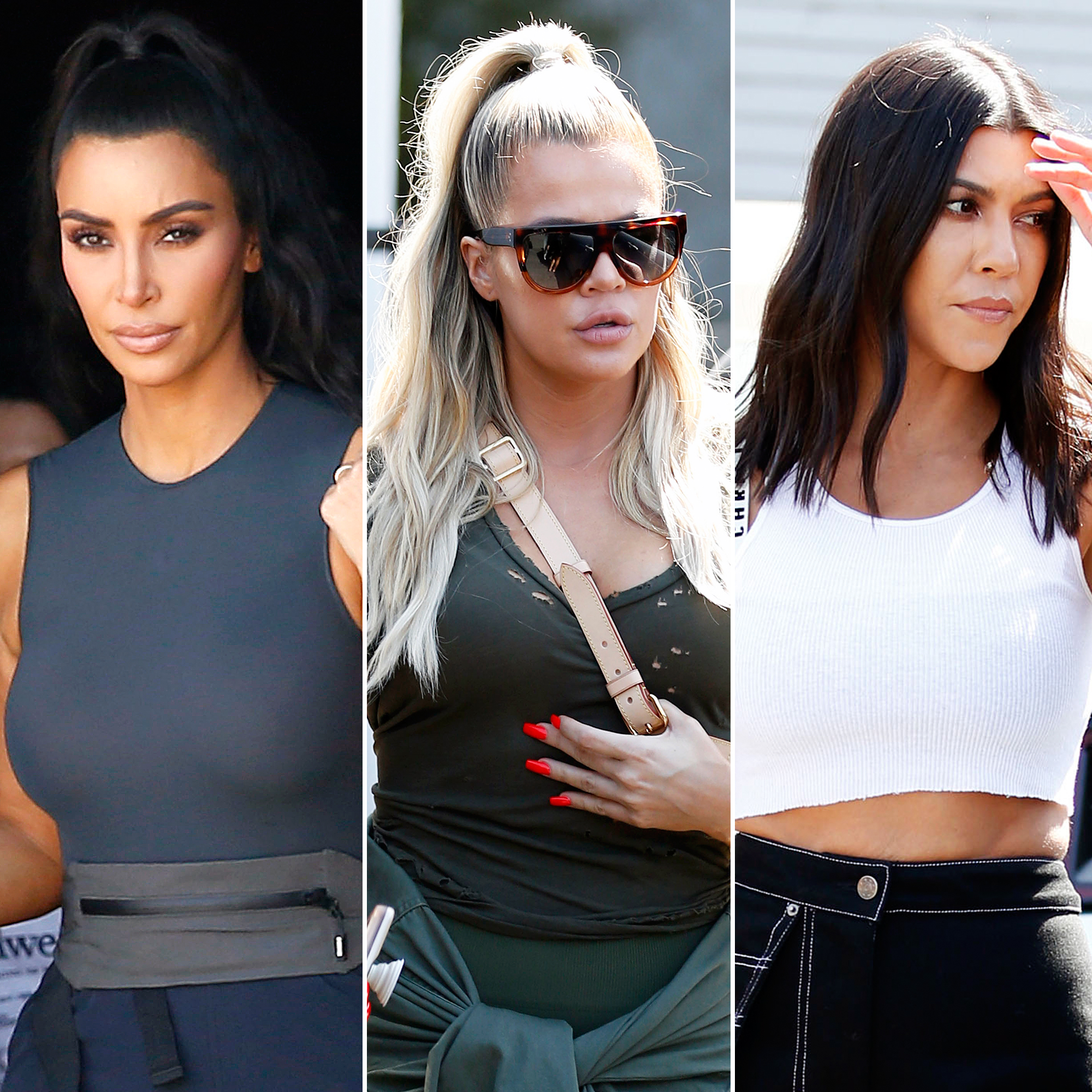 Kim Kardashian Khloe Kardashian Kourtney Kardashian Bowling Outing