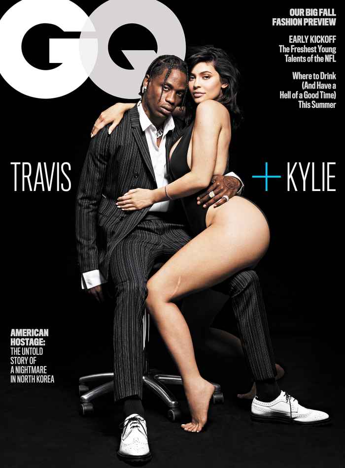 Travis Scott Kylie Jenner Leg Scar GQ Cover