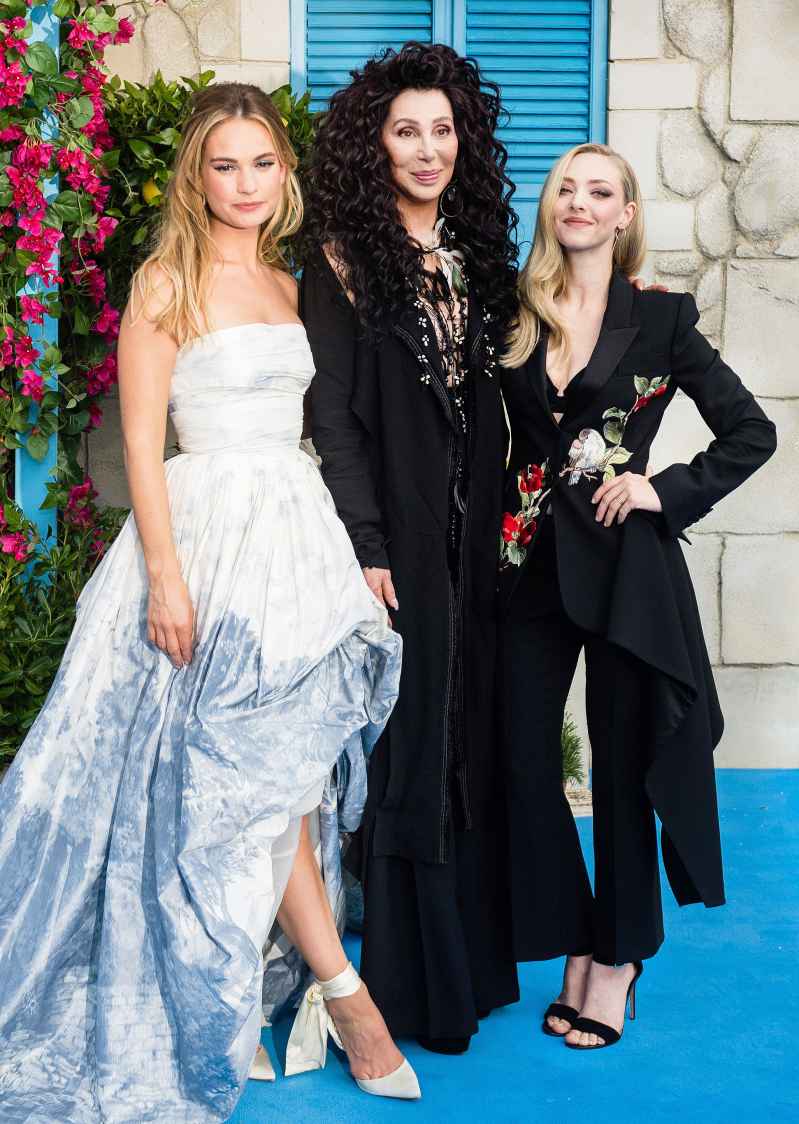 Lily James, Cher and Amanda Seyfried