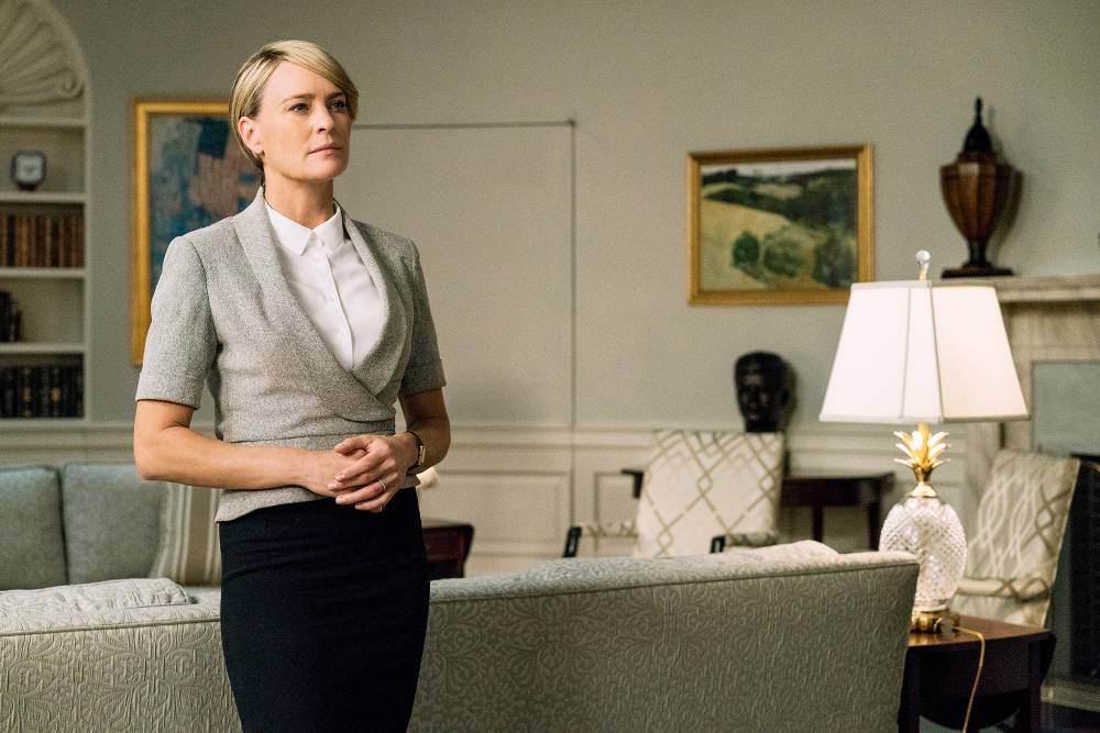 Robin Wright Claire Underwood In Charge House of Cards