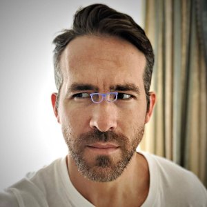 Ryan Reynolds tiny glasses