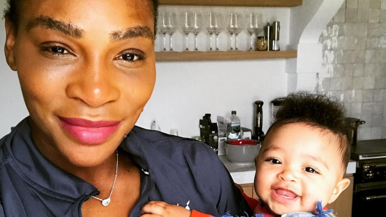 Serena Williams and Alexis Olympia Ohanian