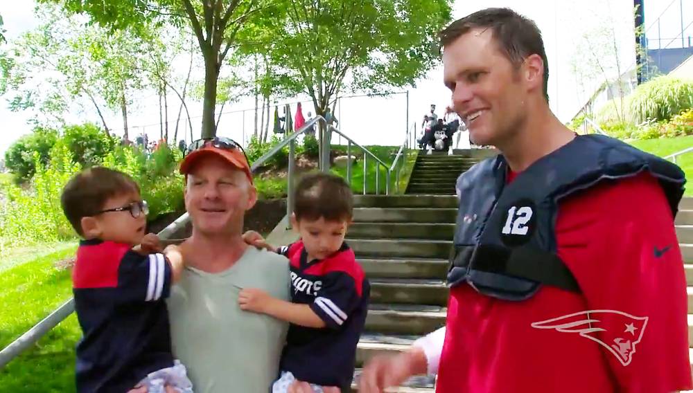Tom Brady Meets Twins Named Tom And Brady