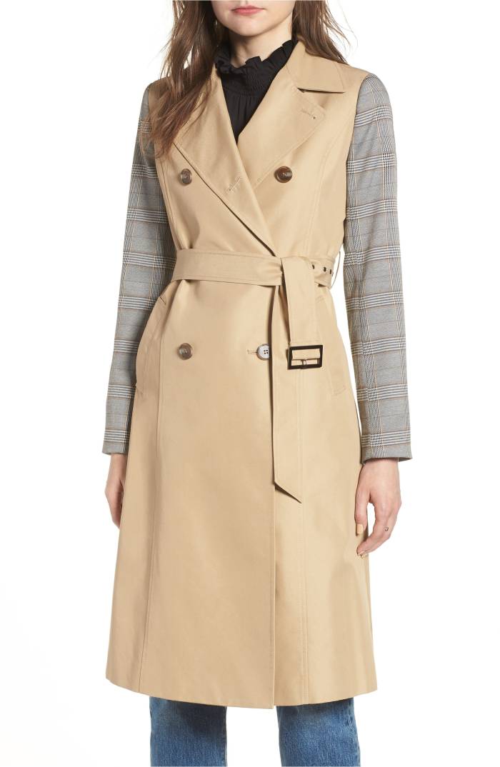 trench coat mural belted nordstrom sale