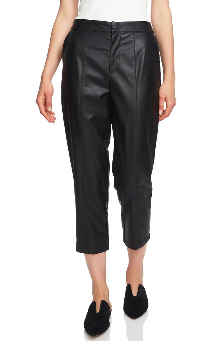 1.State Faux Leather Crop Trousers