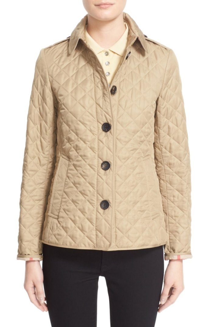 You Can Buy a Burberry Quilted Jacket on Sale Right Now
