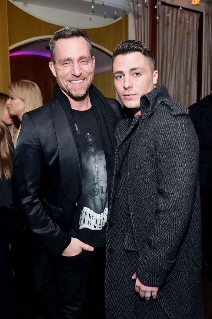 Jeff Leatham and Colton Haynes at Delilah on March 13, 2018.