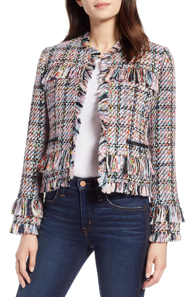 Pull Off a Fringe Look This Fall With a Chic Tweed Jacket