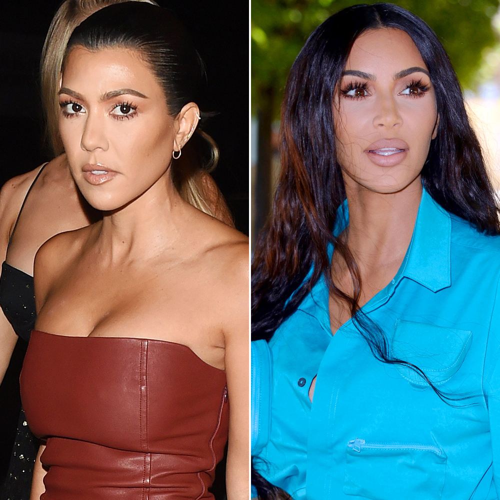 Kourtney Kardashian, Kim Kardashian West, Fight