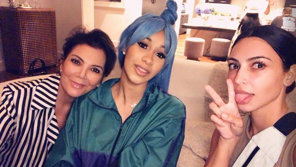 Kris Jenner, Cardi B, Kim Kardashian, Instagram
