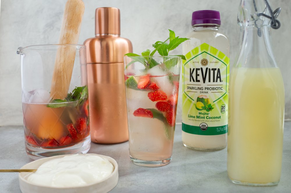 Lime Mint Coconut Mojita with KeVita