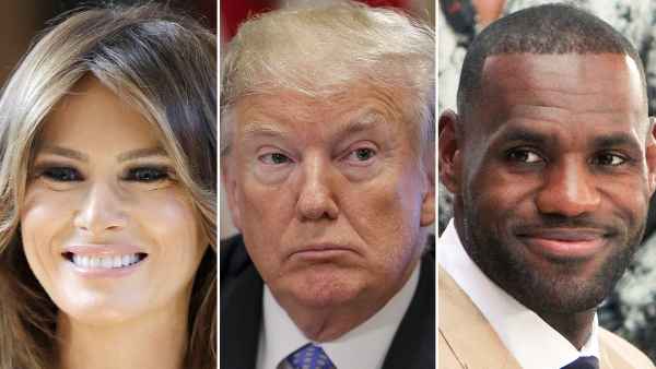 Melania Trump, Donald Trump, Lebron James, Twitter