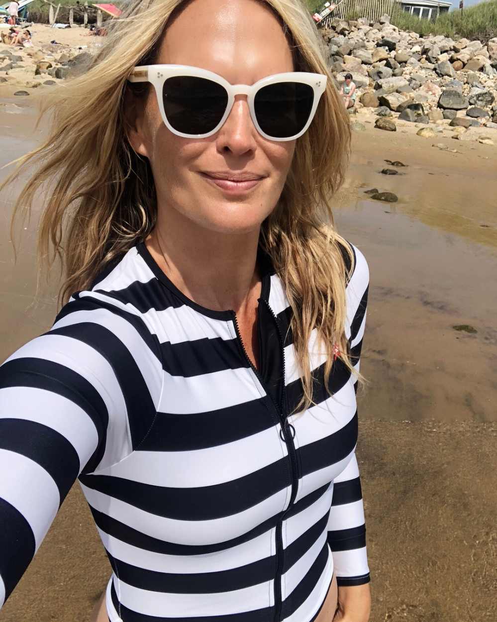 Molly Sims Makes the Case for a Long Sleeve Bathing Suit