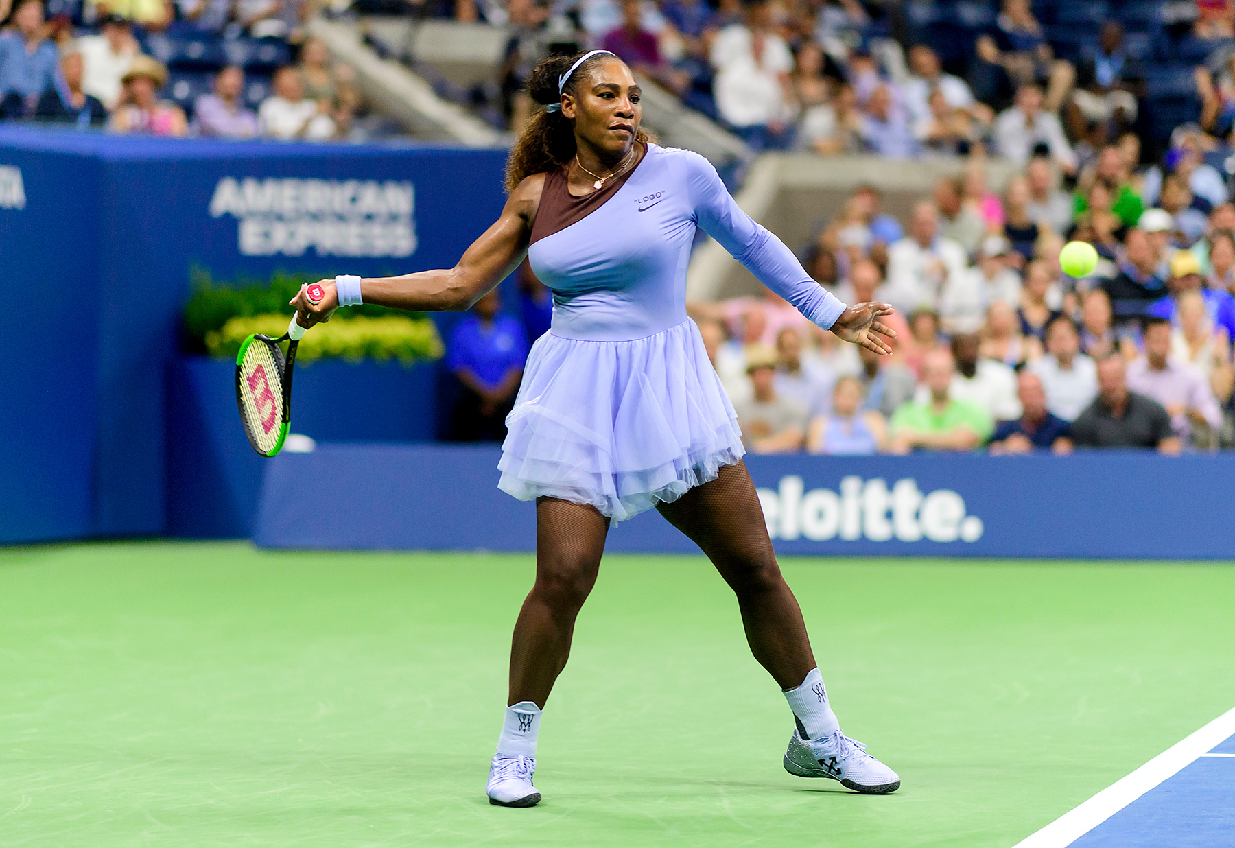 Entender mal golpear Ceniza Serena Williams' One-Shoulder Off-White x Nike 2018 U.S. Open Dress