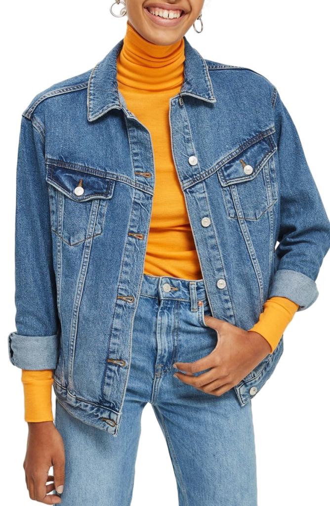 Pull Off a Stylish Denim Look With This Oversized Jean Jacket 