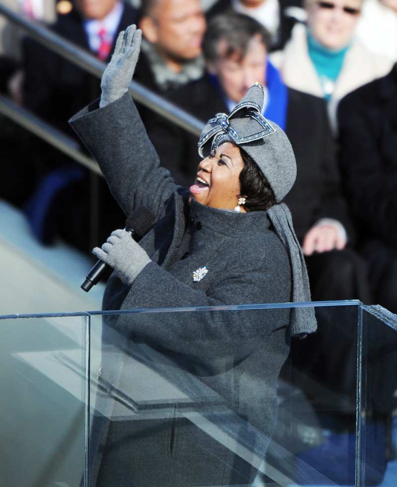 Aretha Franklin's Life In Pictures Barack Obama Presidential Inauguration