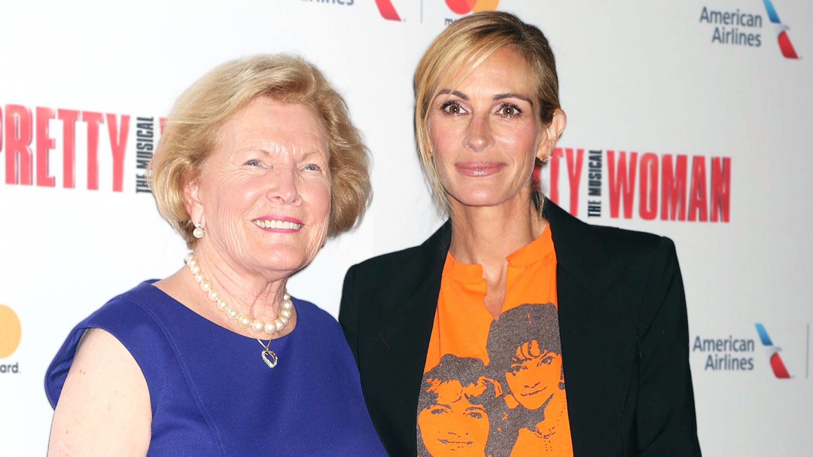 Barbara Marshall and Julia Roberts attend the Garry Marshall Tribute Performance of Pretty Woman: The Musical.