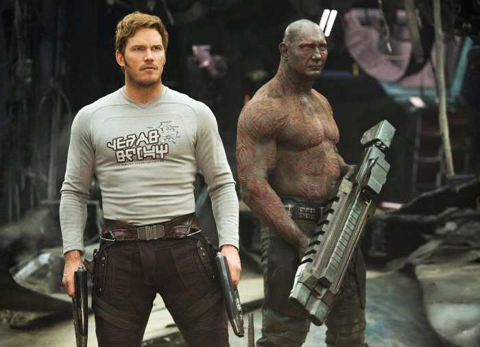 Chris Pratt Dave Bautista 'Guardians Of The Galaxy Vol 2