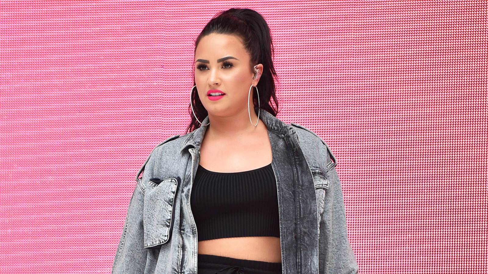 Demi Lovato at Wembley Stadium, June 9, 2018.