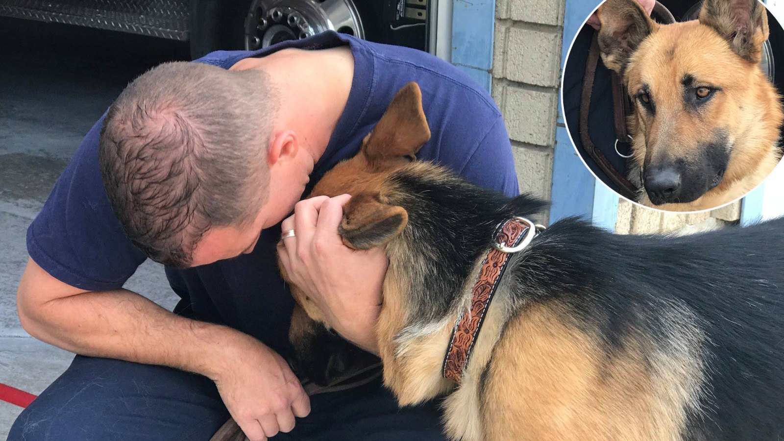 Utah Fireman Reunites With Dog He Helped Save During California Fire