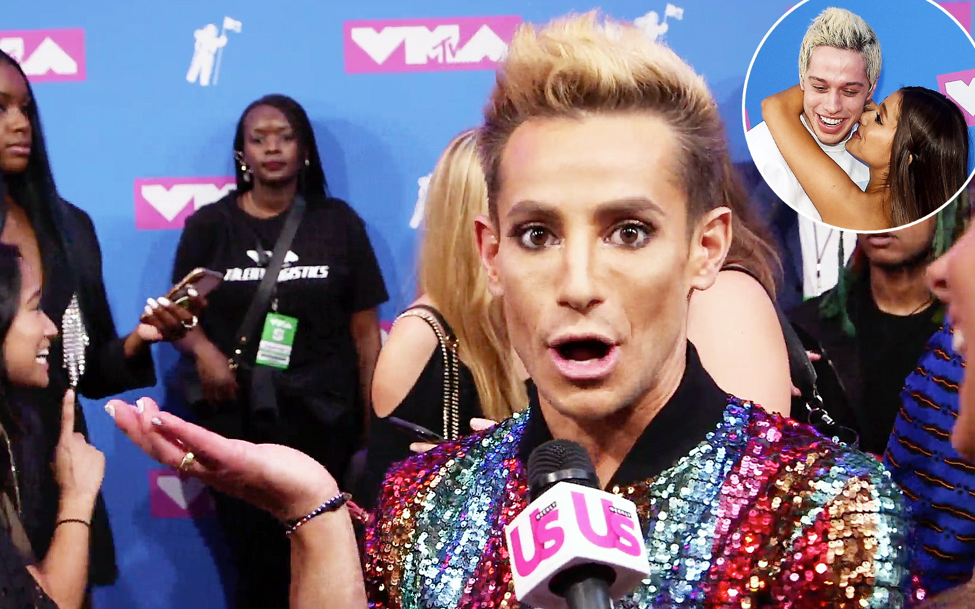 Frankie Grande Pete Davidson Ariana Grande Complement Each Other VMAs 2018