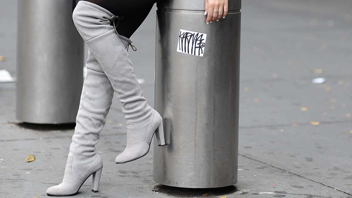 grey suede over the knee stuart weitzman boots