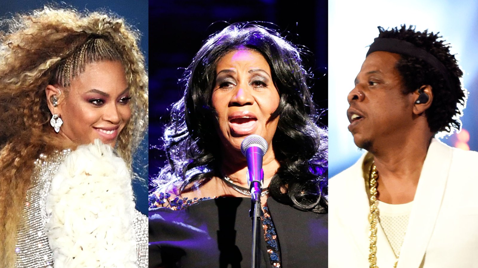 Beyonce, Aretha Franklin and Jay-Z
