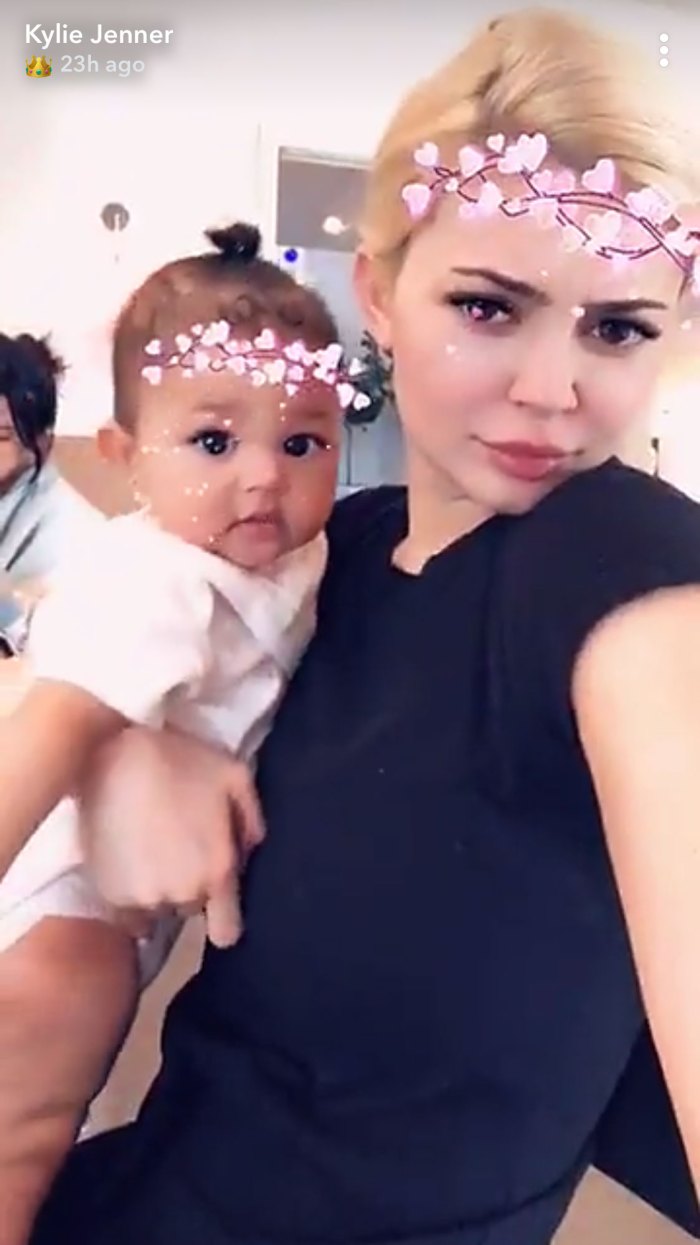 Kylie Jenner with daughter, Stormi