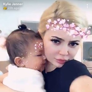 Kylie Jenner with daughter, Stormi