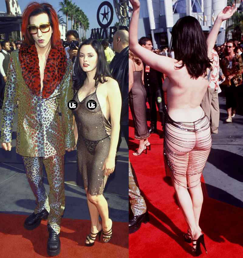 Marilyn Manson Rose McGowan VMAs 1998