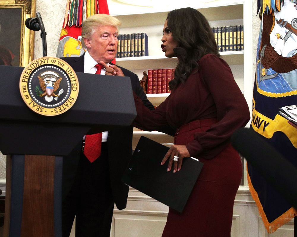 Omarosa Manigault and Donald Trump