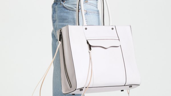 white rebecca minkoff tote bag