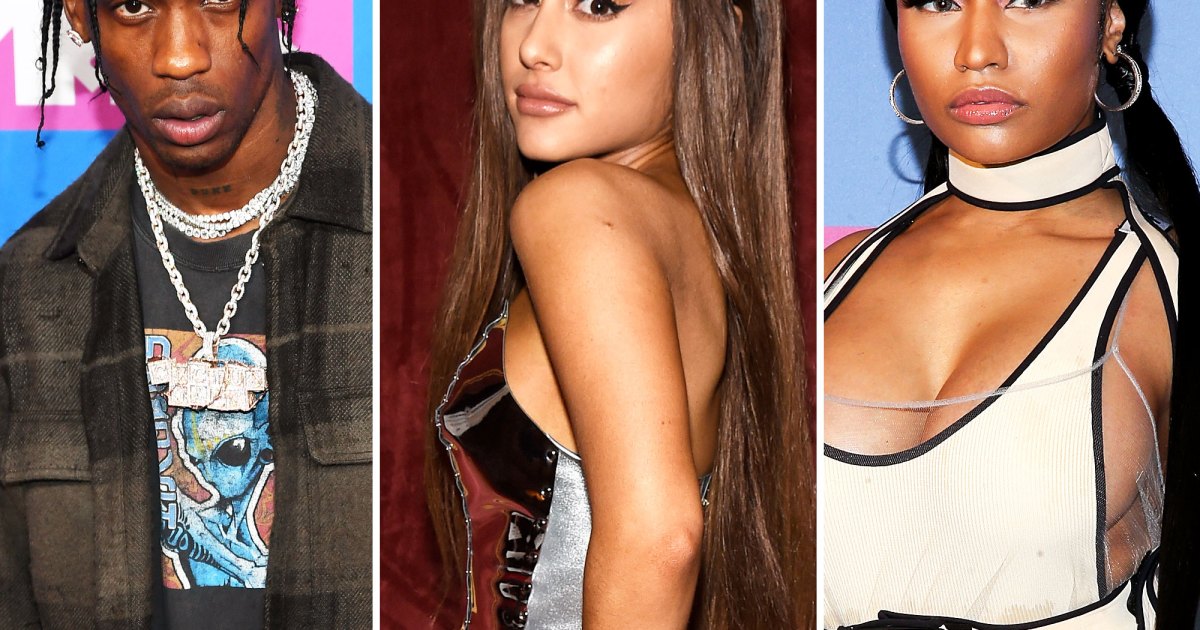 Ariana Grande Jokes About Travis Scotts Feud With Nicki Minaj