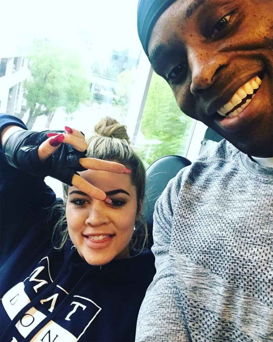 Khloe Kardashian and Don Brookes hollywood trainers