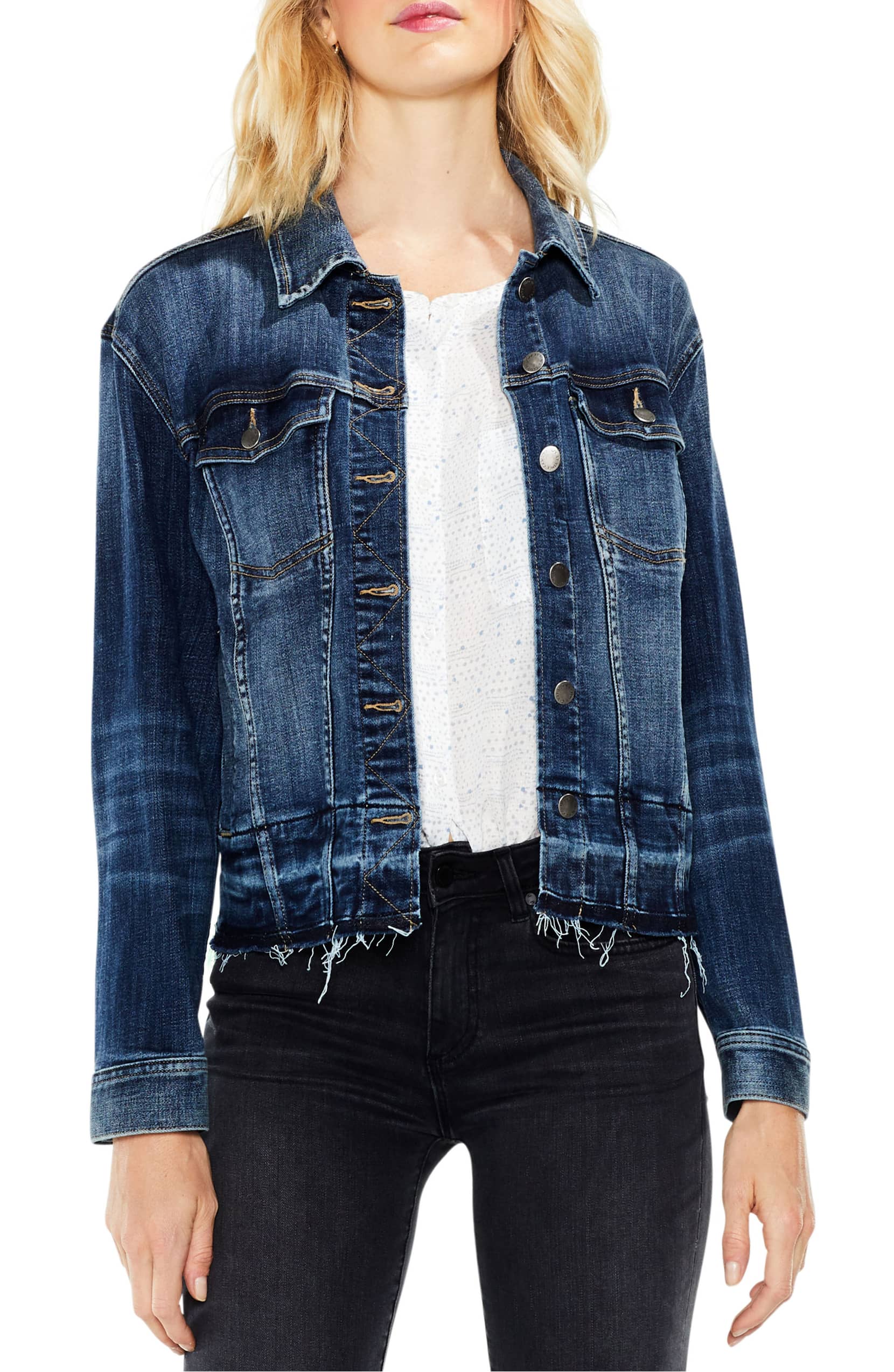 We're Loving This Fringed Denim Jacket on Sale For Under $80 - My Style ...