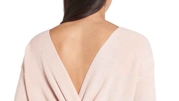 twist back sweater
