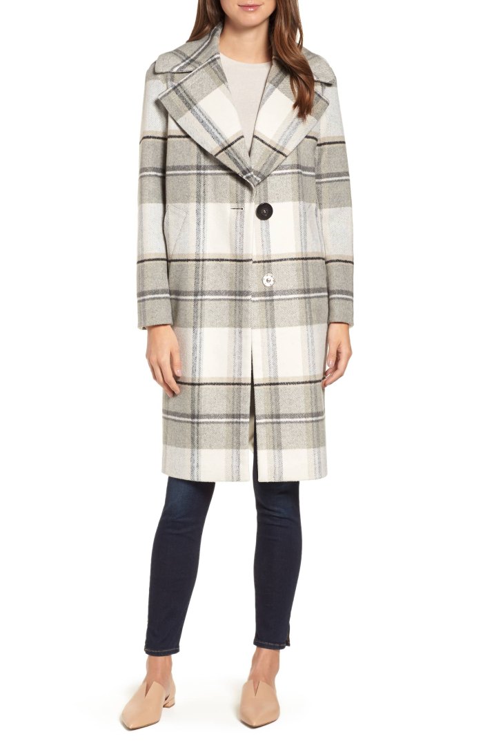 Shop This Chic Plaid Coat for Your Cold Weather Wardrobe | UsWeekly