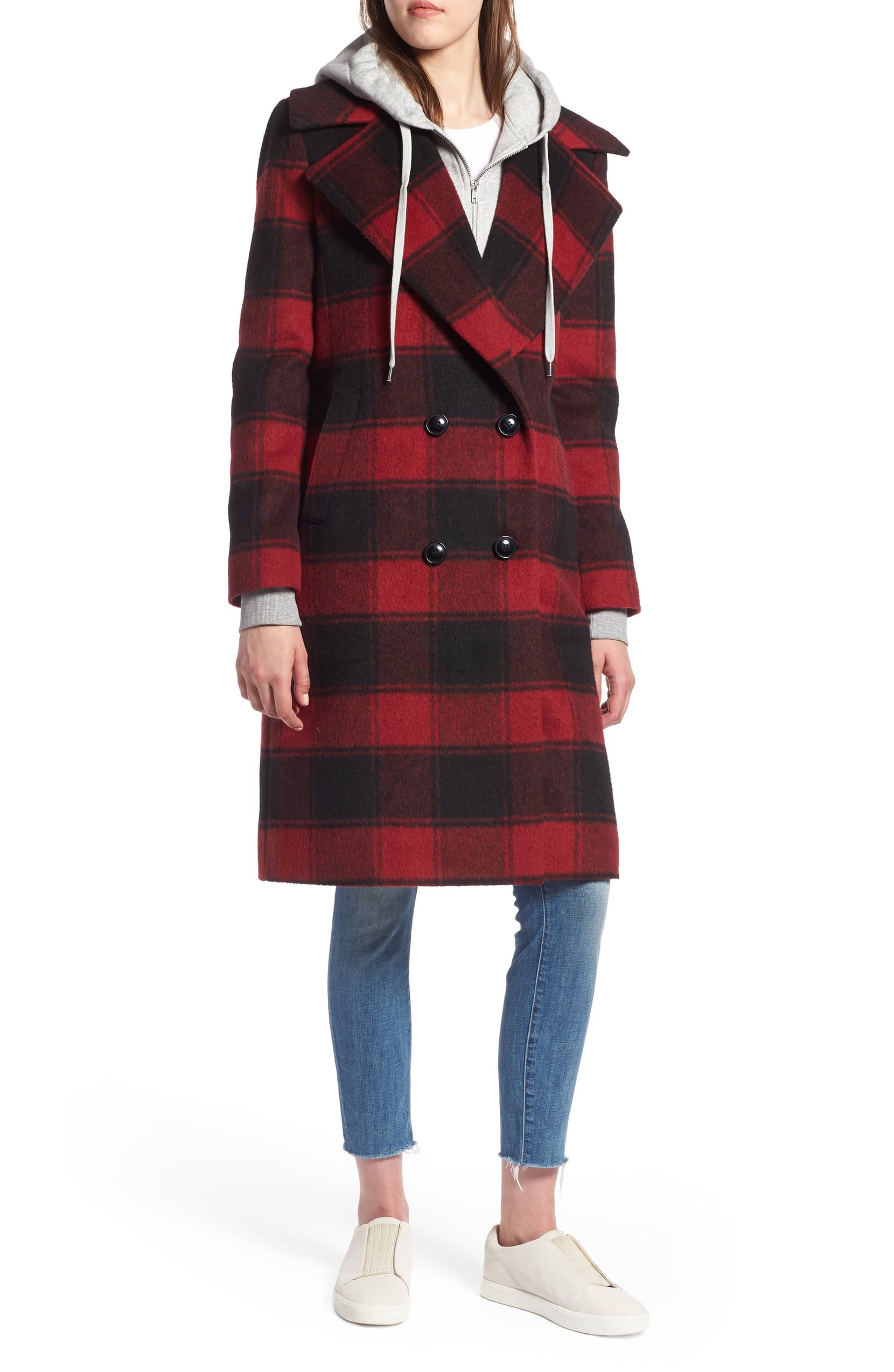Shop This Pretty Plaid Coat From Kendall and Kylie Jenner's Clothing Line