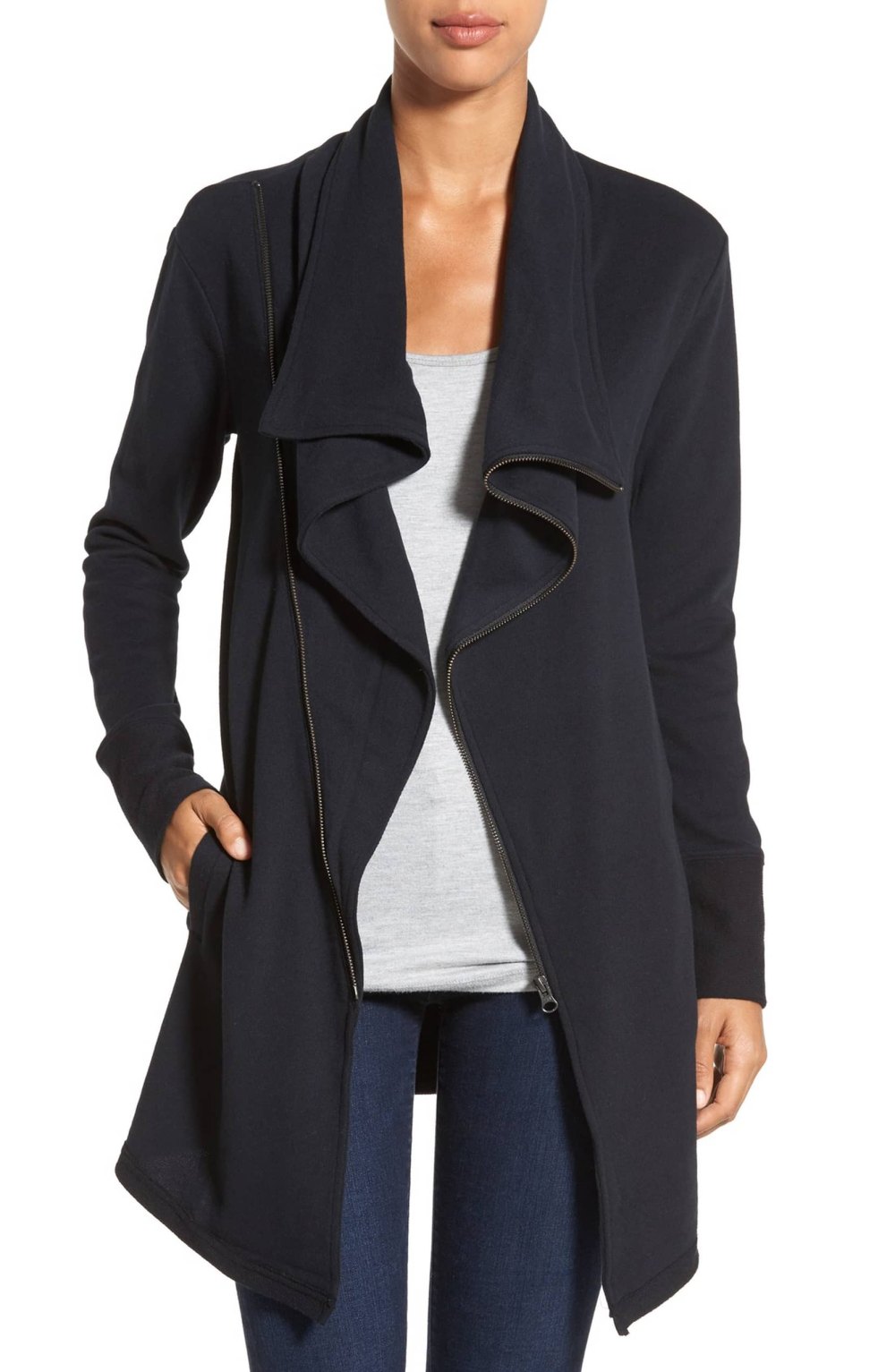 Shop This Comfy Asymmetrical Terry Jacket From Nordstrom | Us Weekly